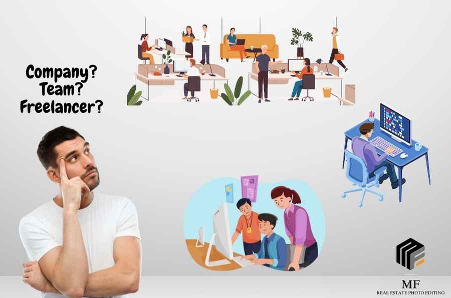 Why a Real Estate Photo Editing Team Might Be Your Best Bet: Comparing Companies, Small Teams, and Freelancers